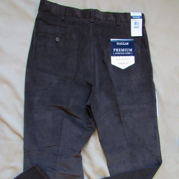 C$80 Haggar Classique Fit Velvet Pants ,Dark Brown, 36Wx34L, - Picture 2 of 6
